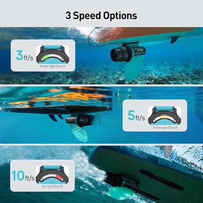 U1 Underwater Scooter for Adults & Kids – 1100W Sea Scooter with 3-Speed Dual Mode, 10Ft/S Max, 80-Min Runtime, 164Ft Depth, for Diving, Snorkeling, SUP